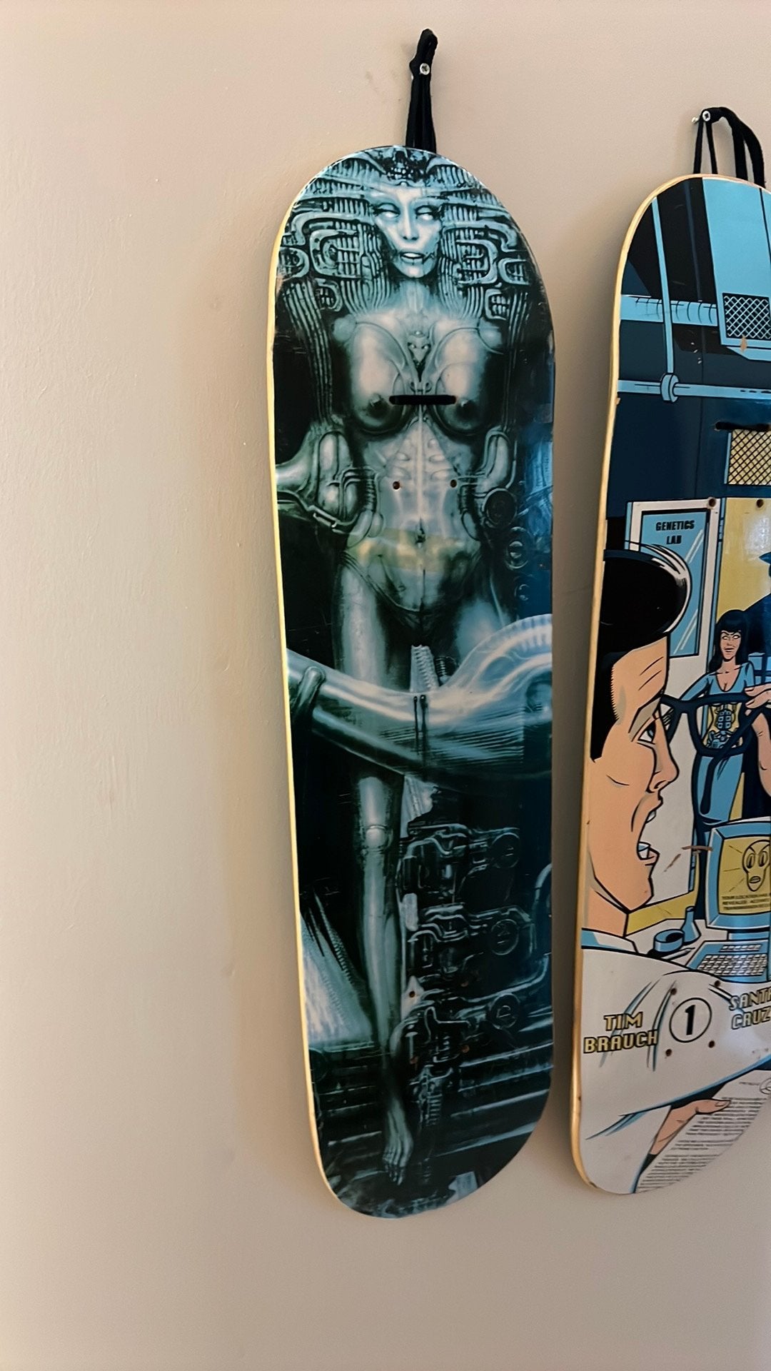 Vintage skate deck HR Giger Anama Mia 2001, Ophalen of Verzenden, Zo goed als nieuw