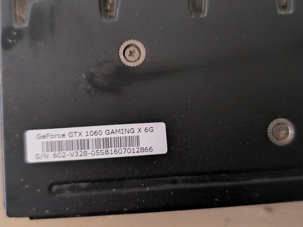 NVIDIA GTX GEFORCE 1060 6GB, Computers en Software, Videokaarten, Ophalen, Gebruikt, HDMI, Overige typen