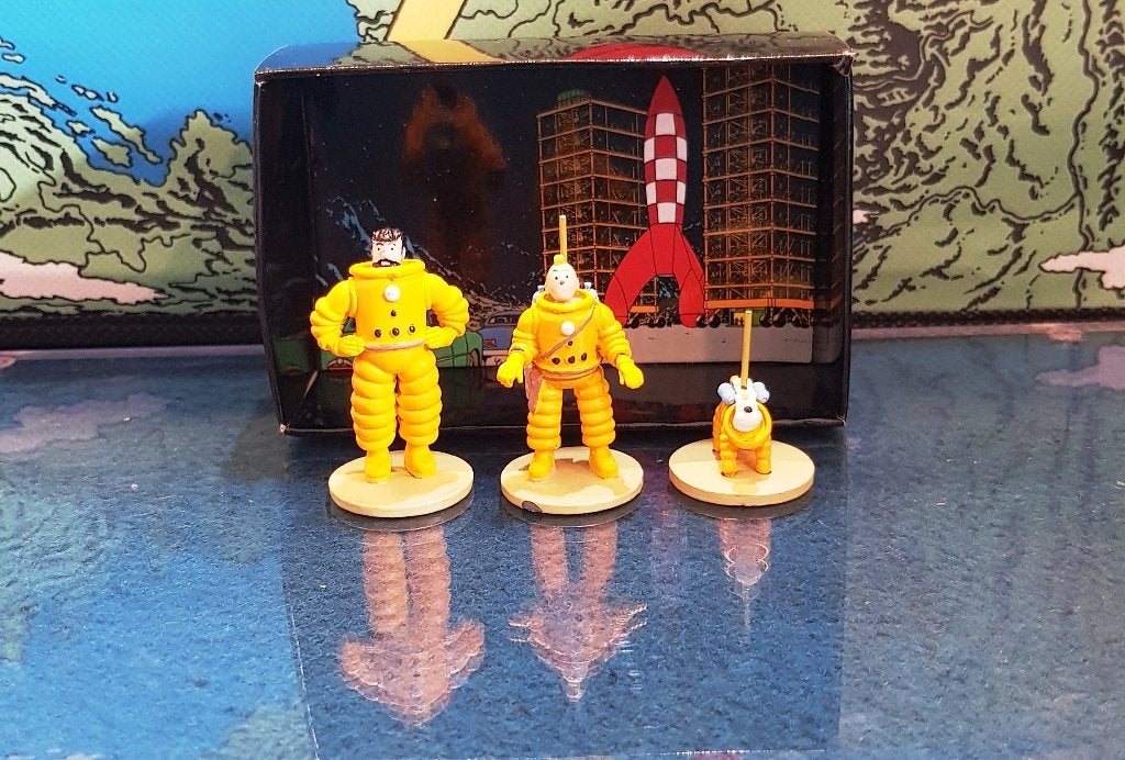 Référence #29255 « On a marché sur la Lune » de Tintin, Collections, Personnages de BD, Comme neuf, Statue ou Figurine, Tintin