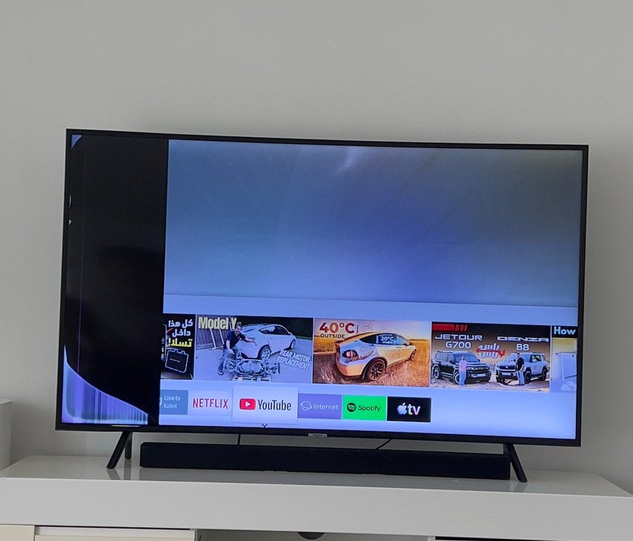 Samsung 55” 4K Smart TV – Voor onderdelen of herstel, Audio, Tv en Foto, Televisies, Niet werkend, LED, 40 tot 60 cm, 4k (UHD)
