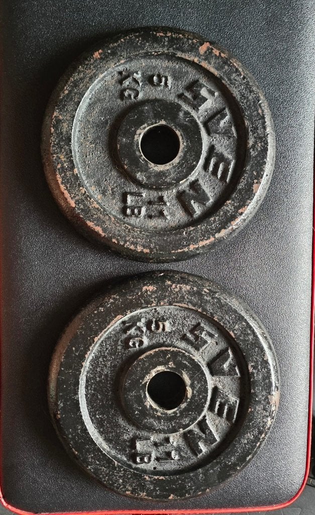 Halterschijven, Sport en Fitness, Ophalen, Gebruikt, Halterschijven