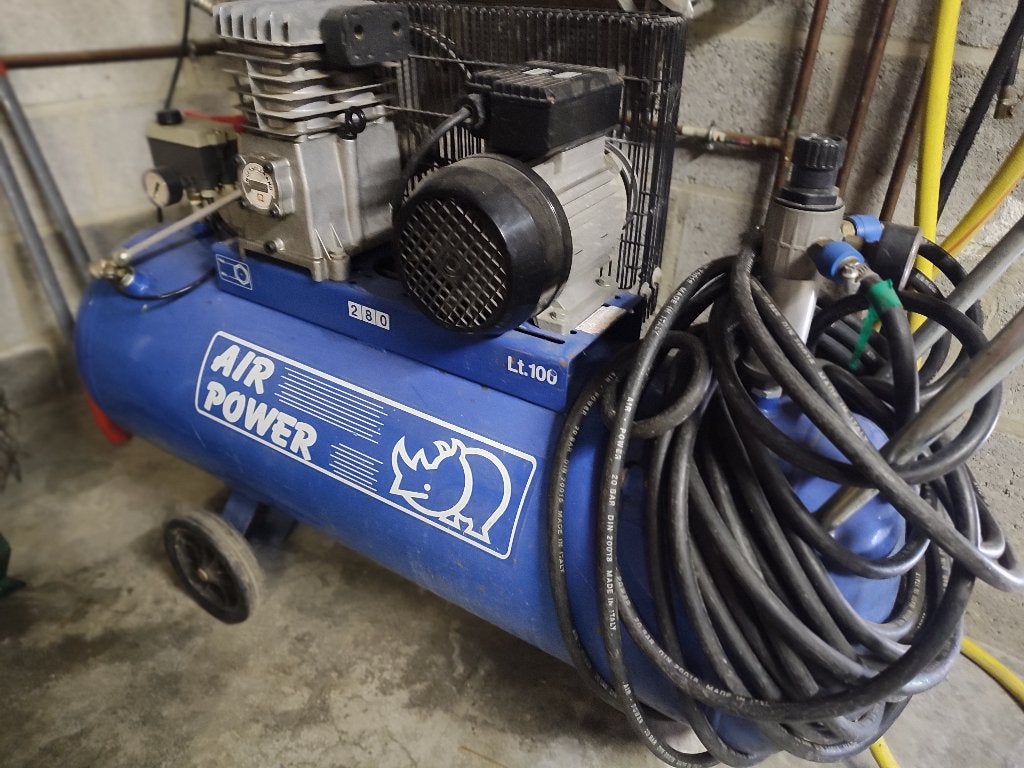 Compresseur d'air 100L Air Power – 2HP/1,5kW – 220V, Bricolage & Construction, 100 litres ou plus, Enlèvement, 10 bars ou plus
