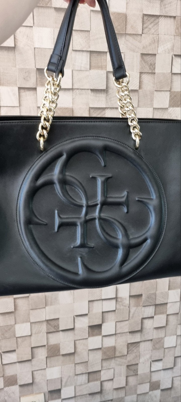 Guess handtas, Ophalen of Verzenden, Zo goed als nieuw, Zwart, Handtas