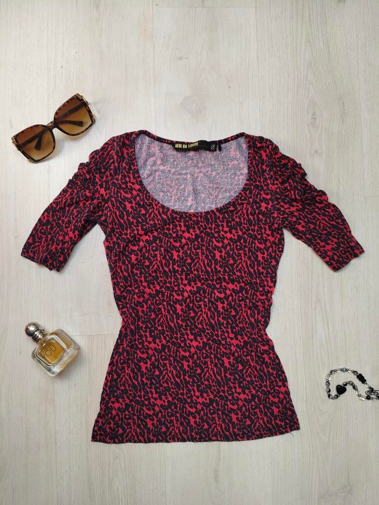 dierenprint top (Small), Jennyfer, Ophalen of Verzenden, Maat 36 (S), Rood