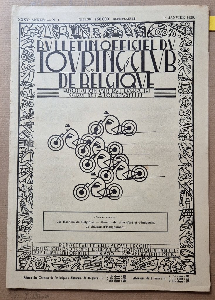 Touring Club de Belgique, Livres, Journaux & Revues, Utilisé, Autres types, Enlèvement