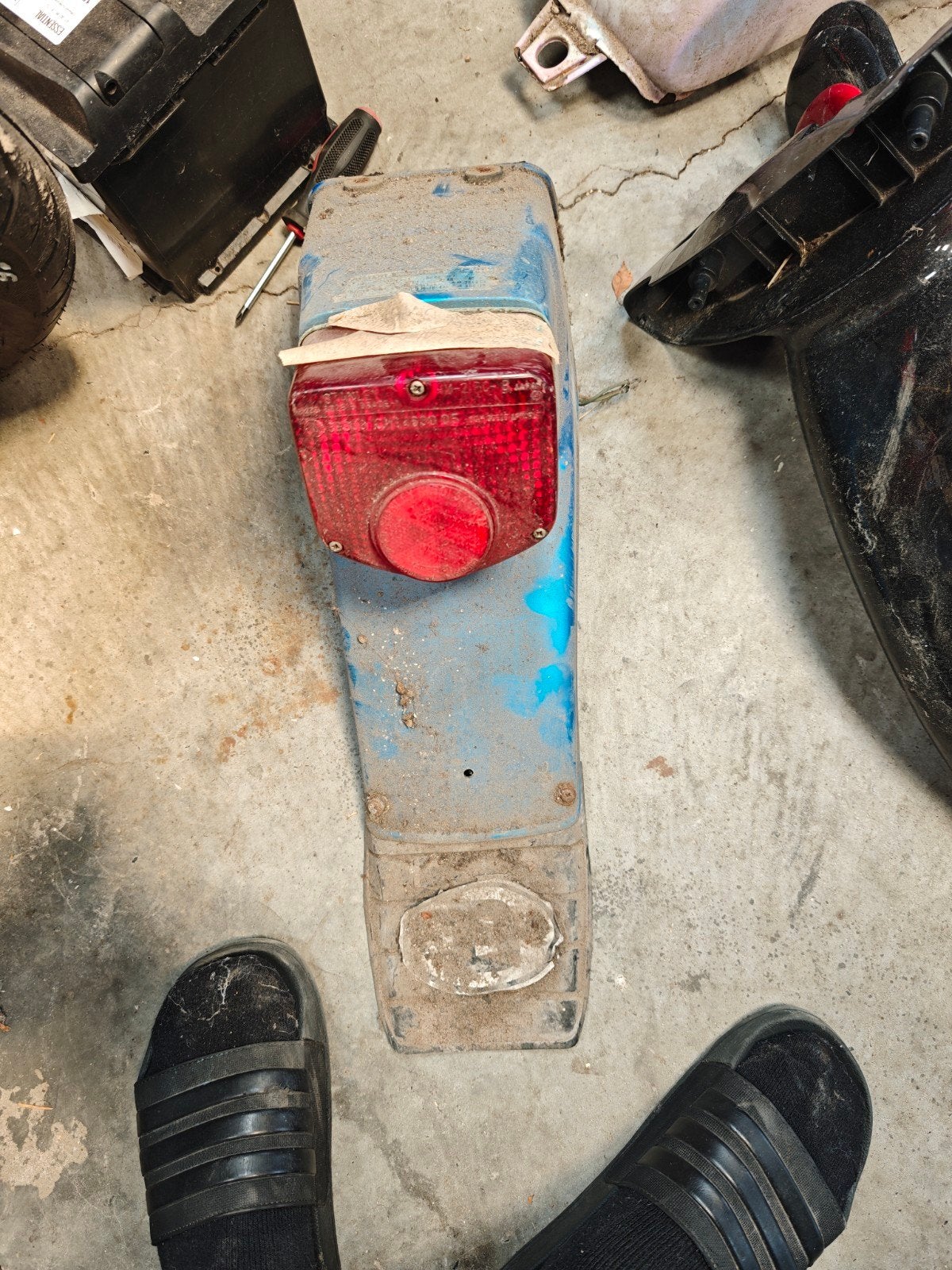 Honda cb125 twin achterspatbord en licht, Motoren, Ophalen