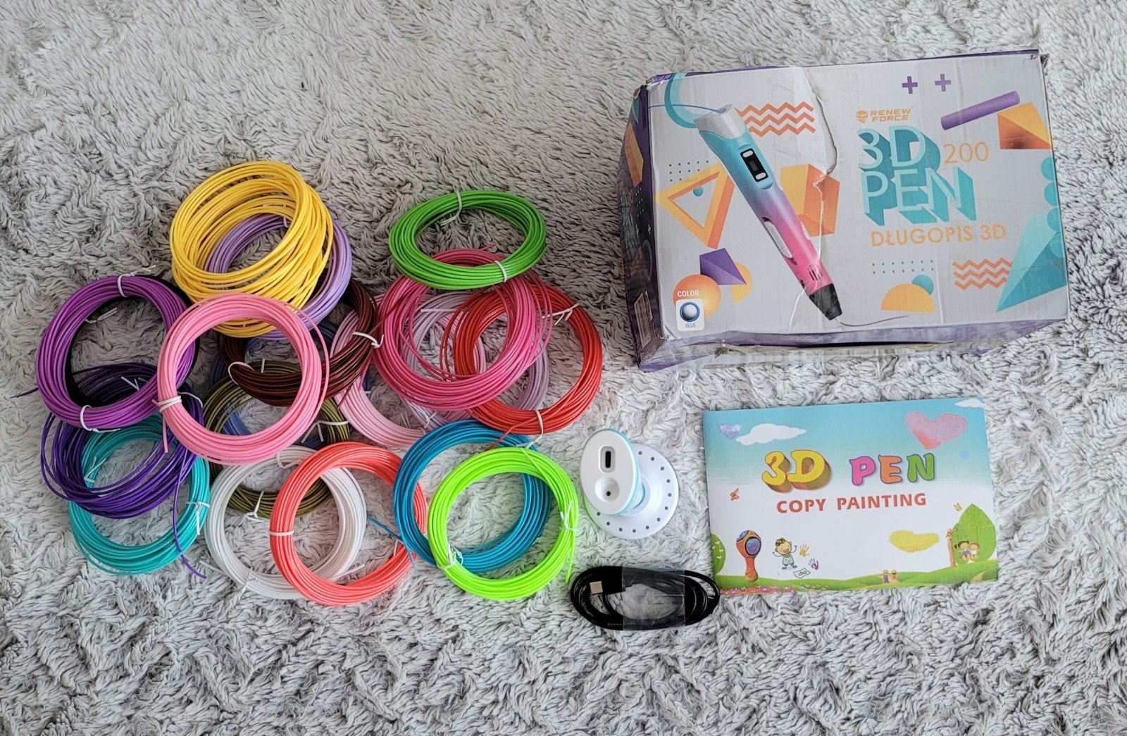 Kit Stylo 3D complet avec très nombreuses recharges de filam, Handtassen en Accessoires, Ophalen of Verzenden
