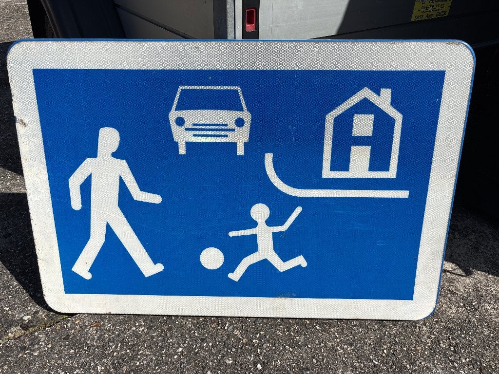 Verkeersbord speelstraat, Enlèvement, Utilisé