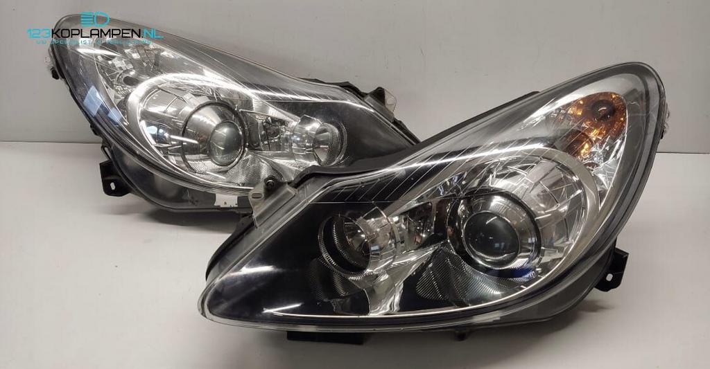 Opel Corsa D Xenon koplamp links rechts, Gebruikt, -, -, Opel