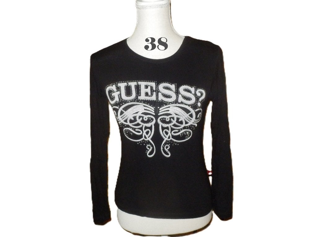 (4)- blouse femme t.38 noir - guess -, Taille 38/40 (M), Guess, Enlèvement ou Envoi, Comme neuf