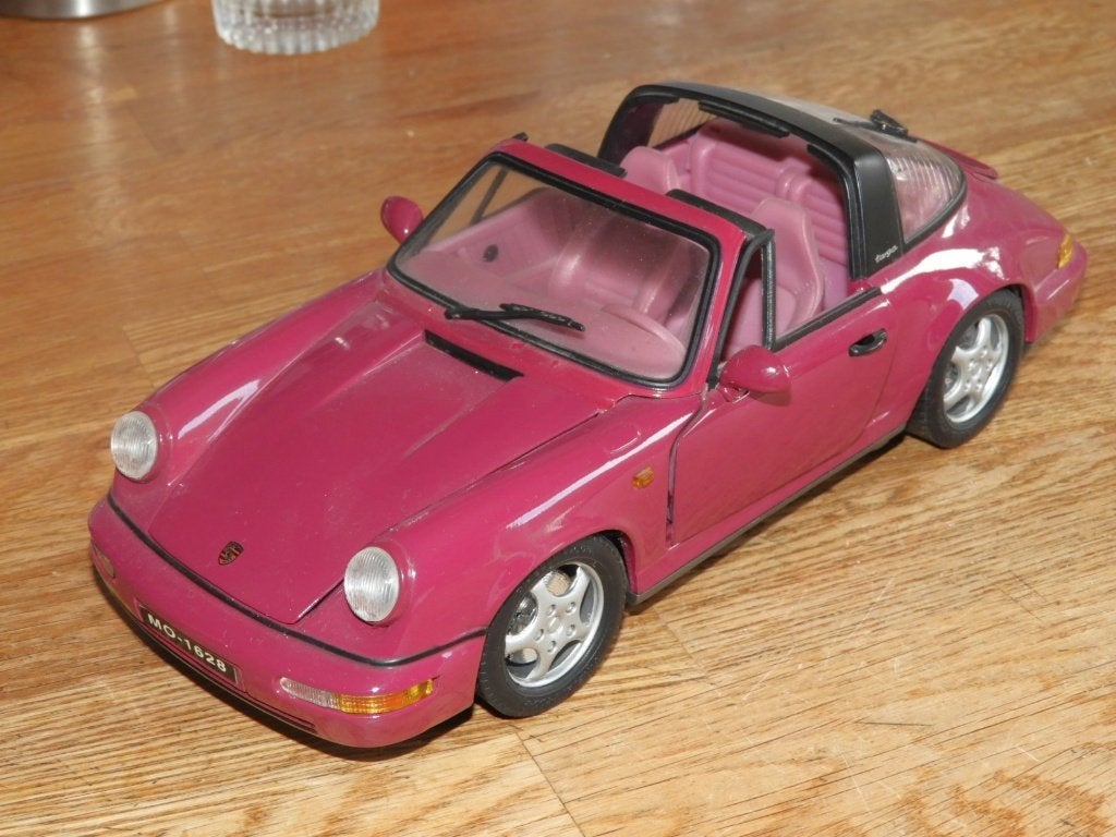 Porsche 911 (964) targa Anson 1:18, Ophalen of Verzenden, Gebruikt, Auto, Anson