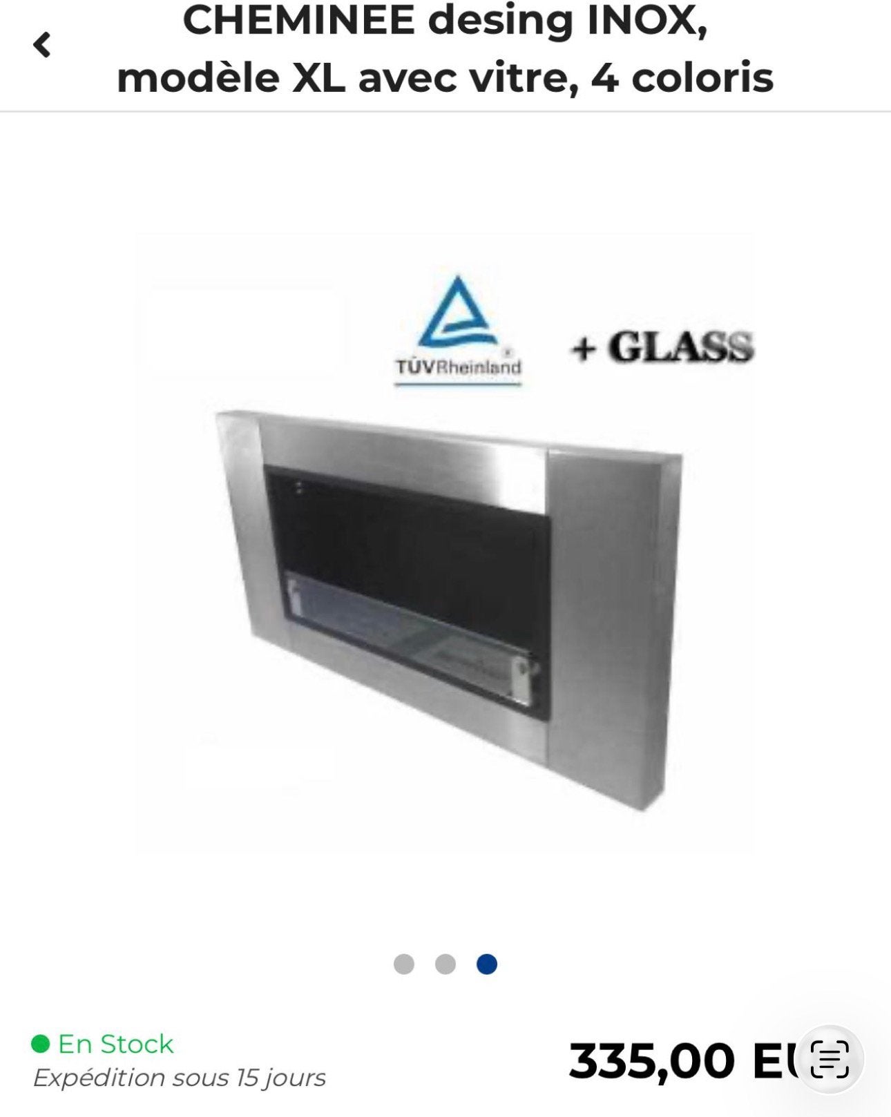 Insert inox, Enlèvement, Comme neuf, Insert