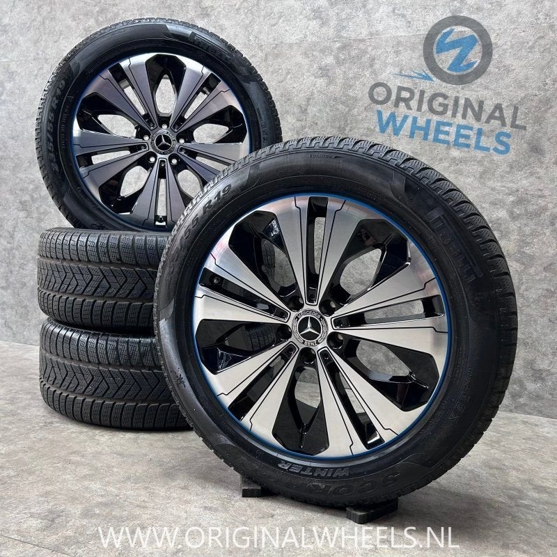 19 inch originele AMG velgen + winterbanden Mercedes EQC A29, Pneus et Jantes, Pneus hiver, -, 19 pouces