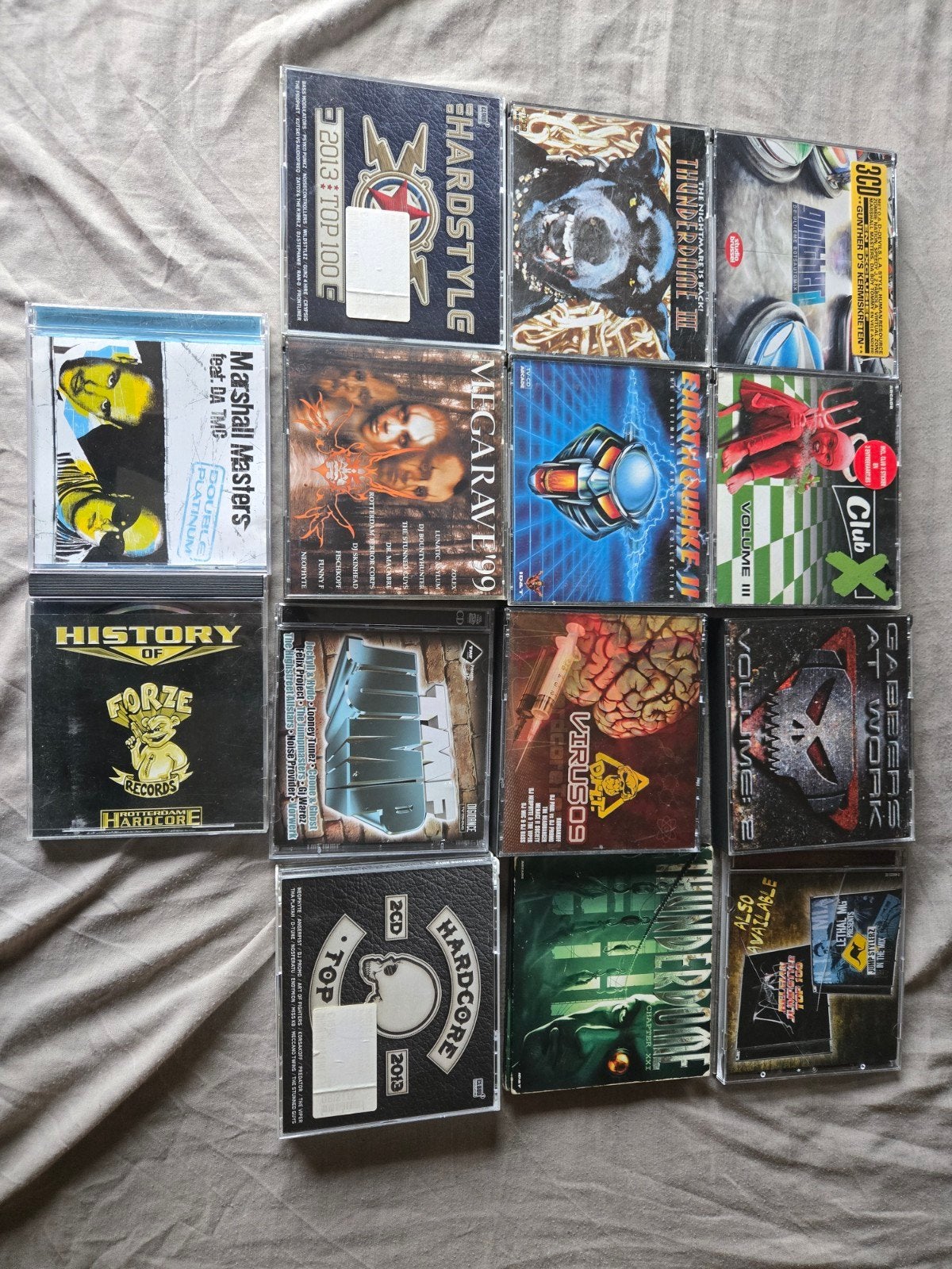 lot hardcore en thunderdome cd's, Cd's en Dvd's, Cd's | Dance en House, Ophalen of Verzenden, Hardcore