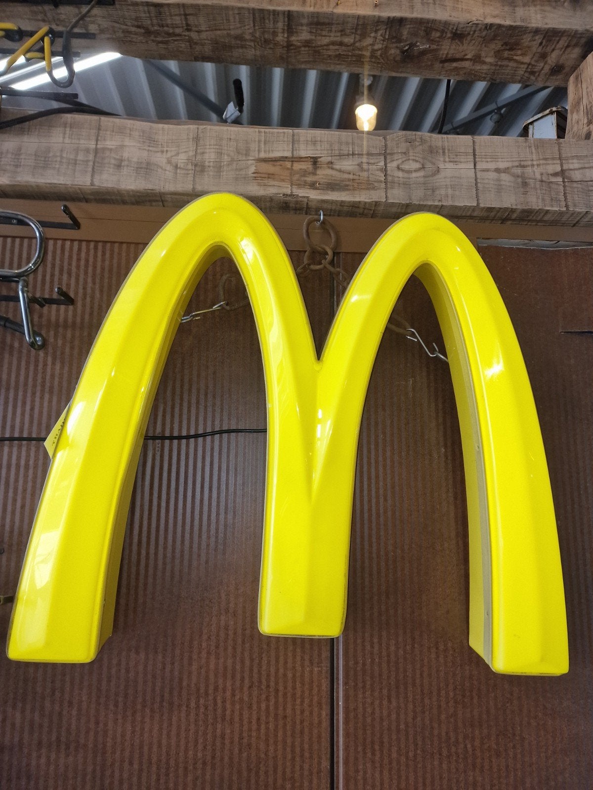 vintage m  lichtbak van McDonald's, Ophalen, Gebruikt, Lichtbak of (neon) lamp