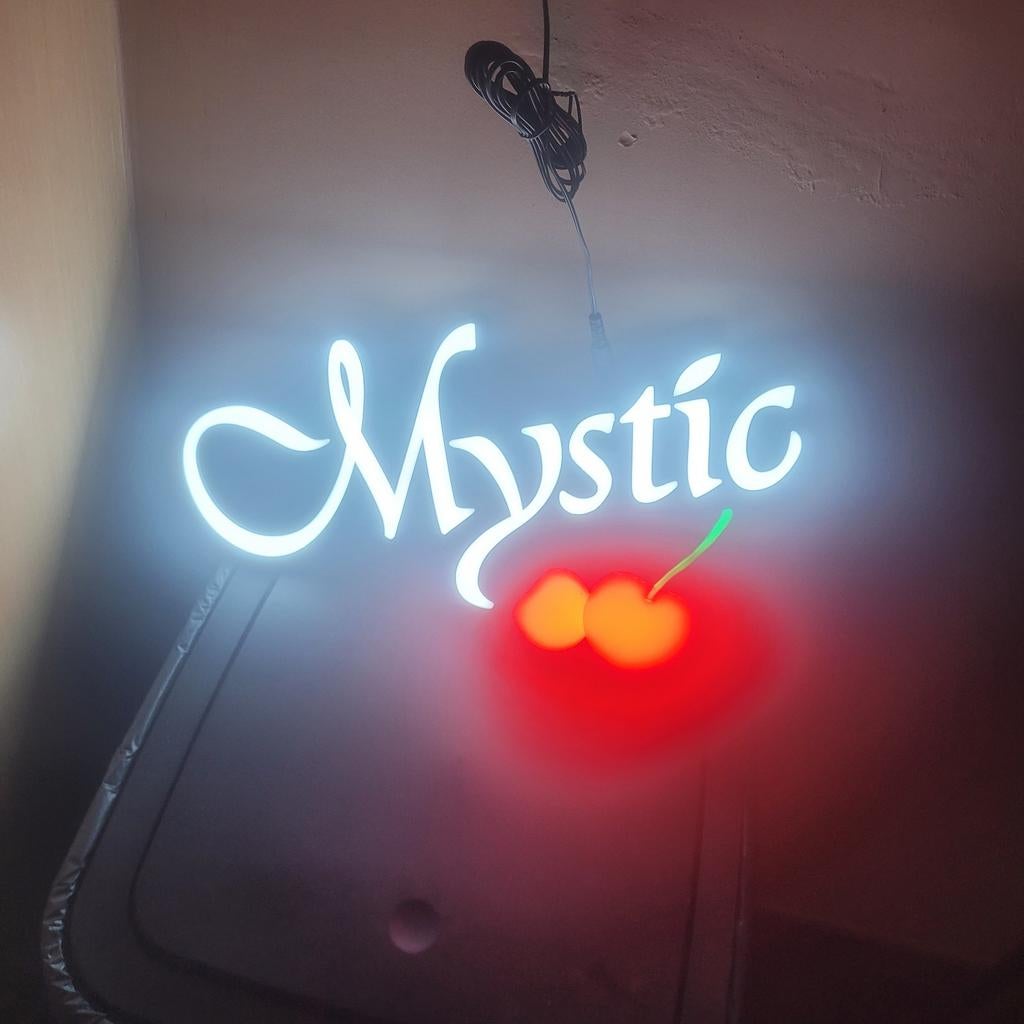 Enseigne lumineuse mystic, Enlèvement ou Envoi
