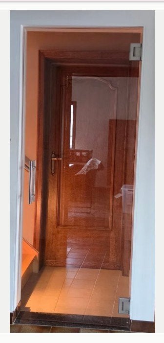 glazen deur 80x204 ep 1 cm hoogwaardige hardware, Ophalen, Gebruikt, 80 tot 120 cm, Overige typen