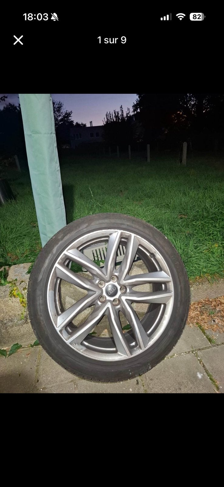 Set de 4 pneus avec jantes Audi 21", Pneus et Jantes, Véhicule de tourisme, Pneus été, 21 pouces