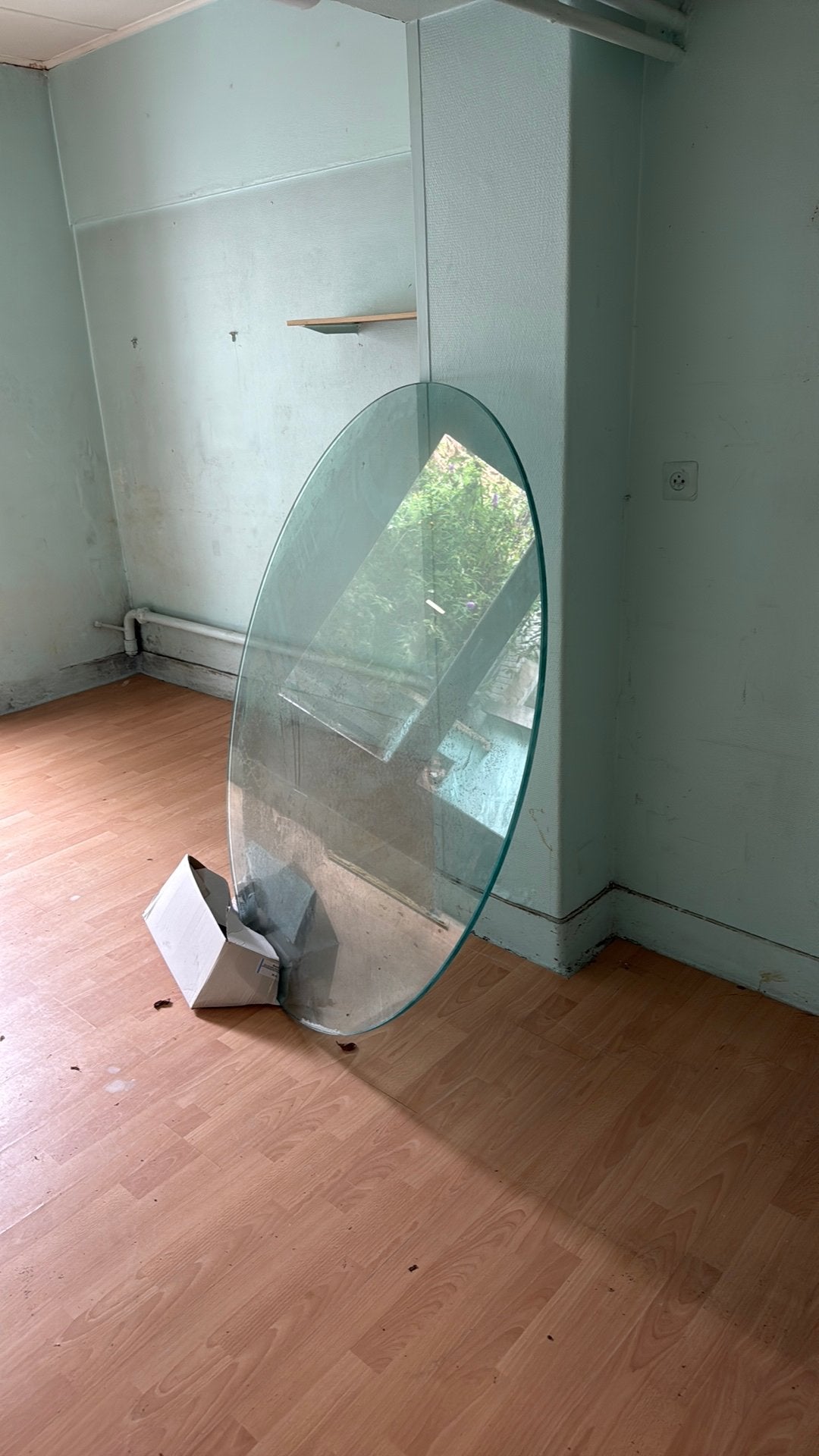 Plateau en verre a donner, Bricolage & Construction, Enlèvement, Comme neuf