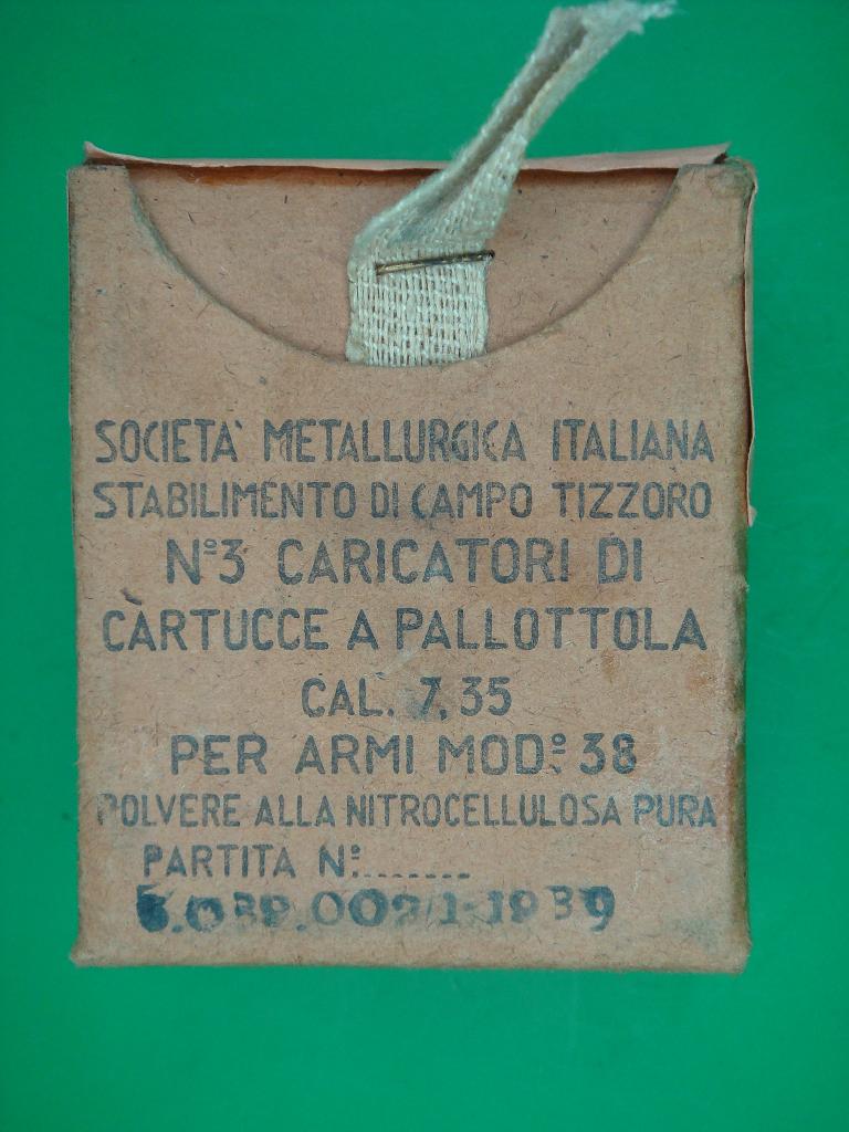 Leeg doosje 7,35x51 Carcano 1939, Enlèvement ou Envoi