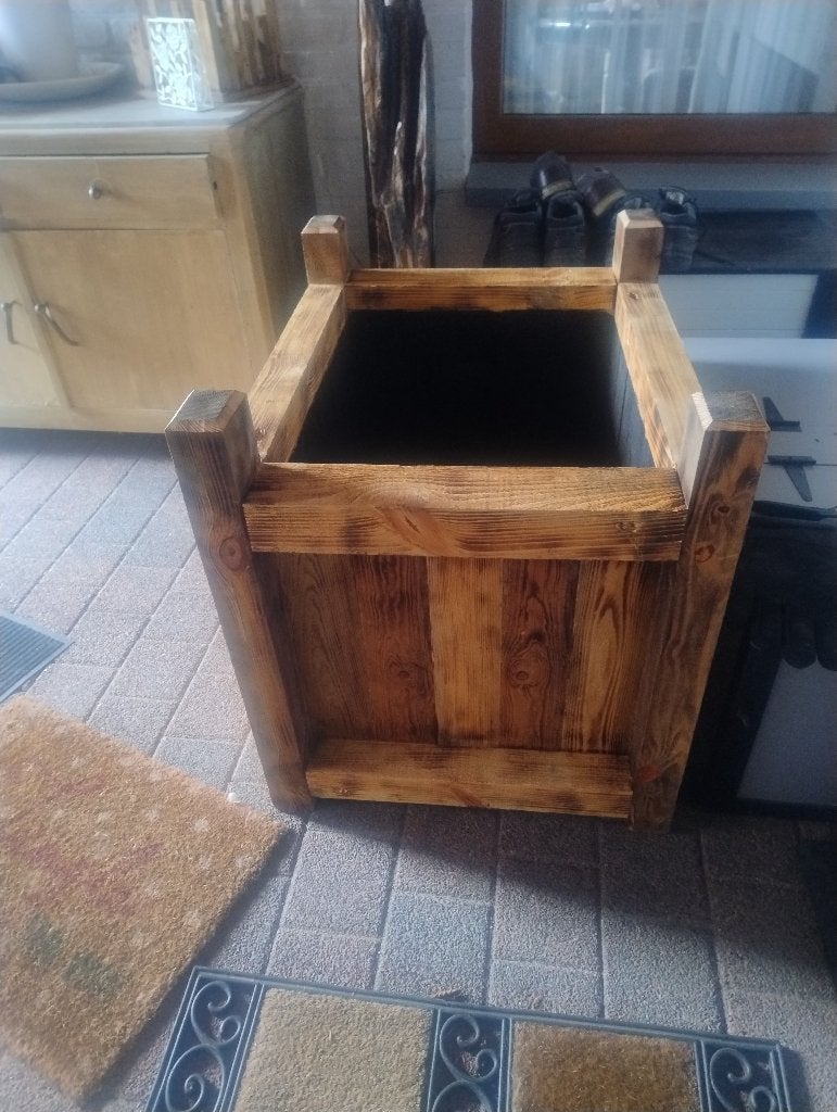 houten bloembak, Tuin en Terras, Ophalen, Nieuw, Binnen, 60 tot 100 cm