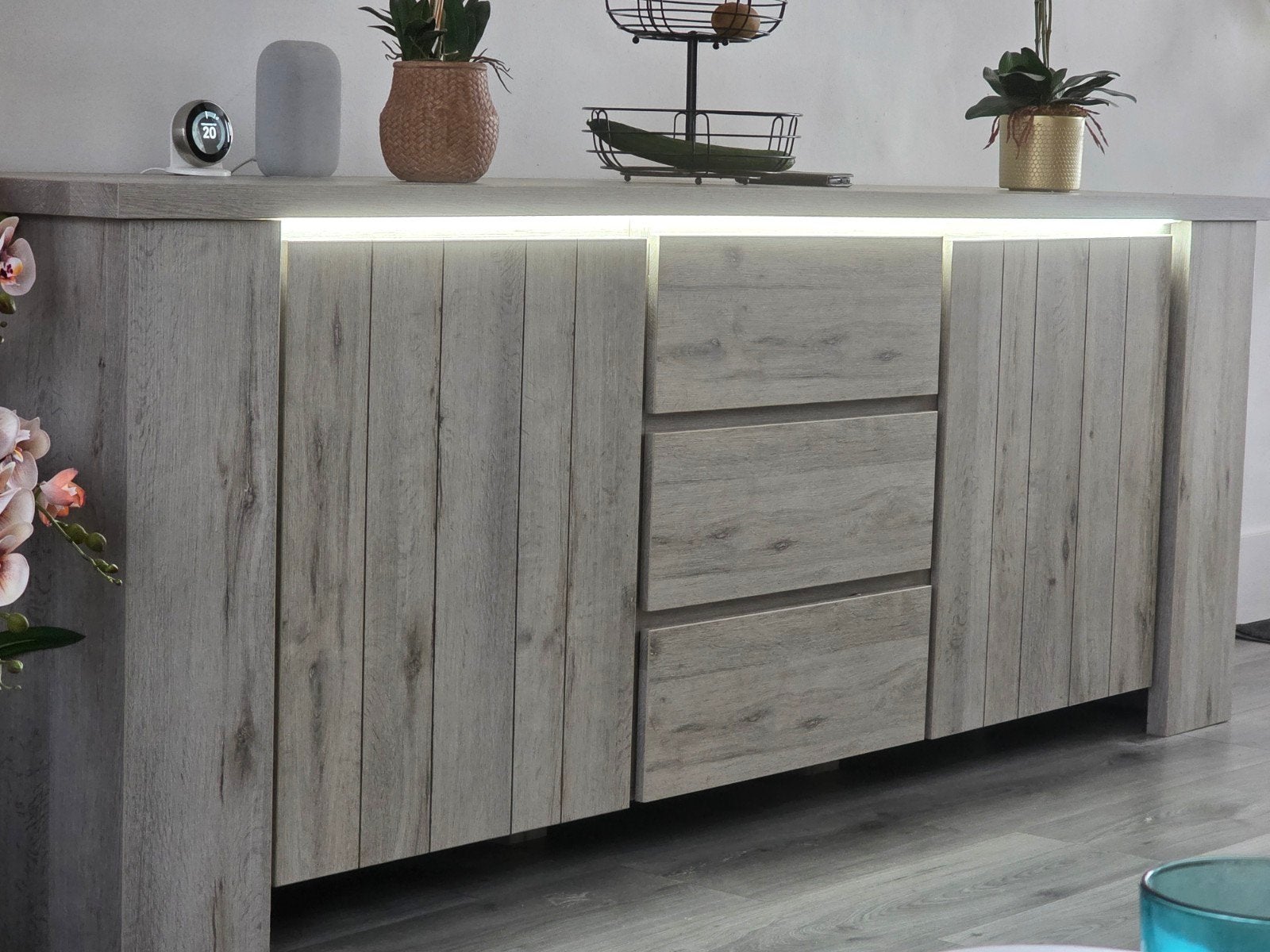 dressoir met verlichting, Ophalen