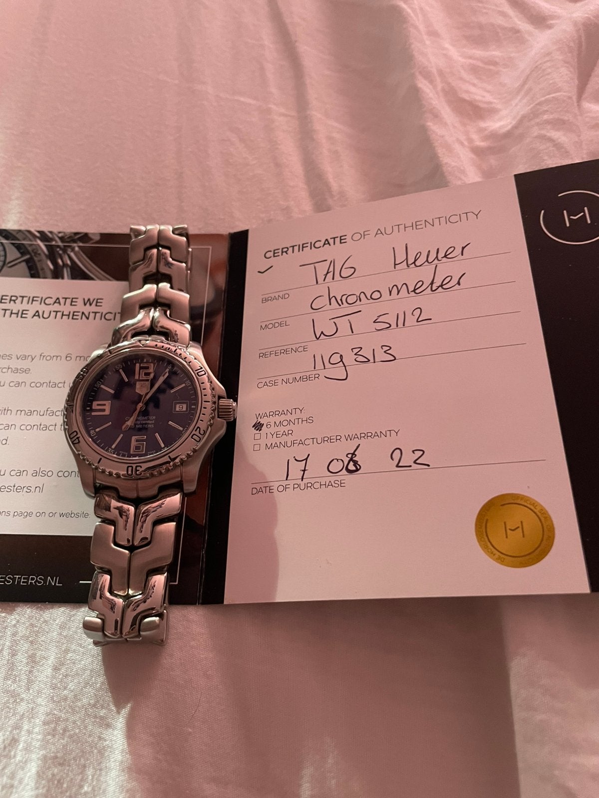 Tag heuer horloge., Bijoux, Sacs & Beauté, Montres | Hommes, Enlèvement, Utilisé, Montre-bracelet, TAG Heuer