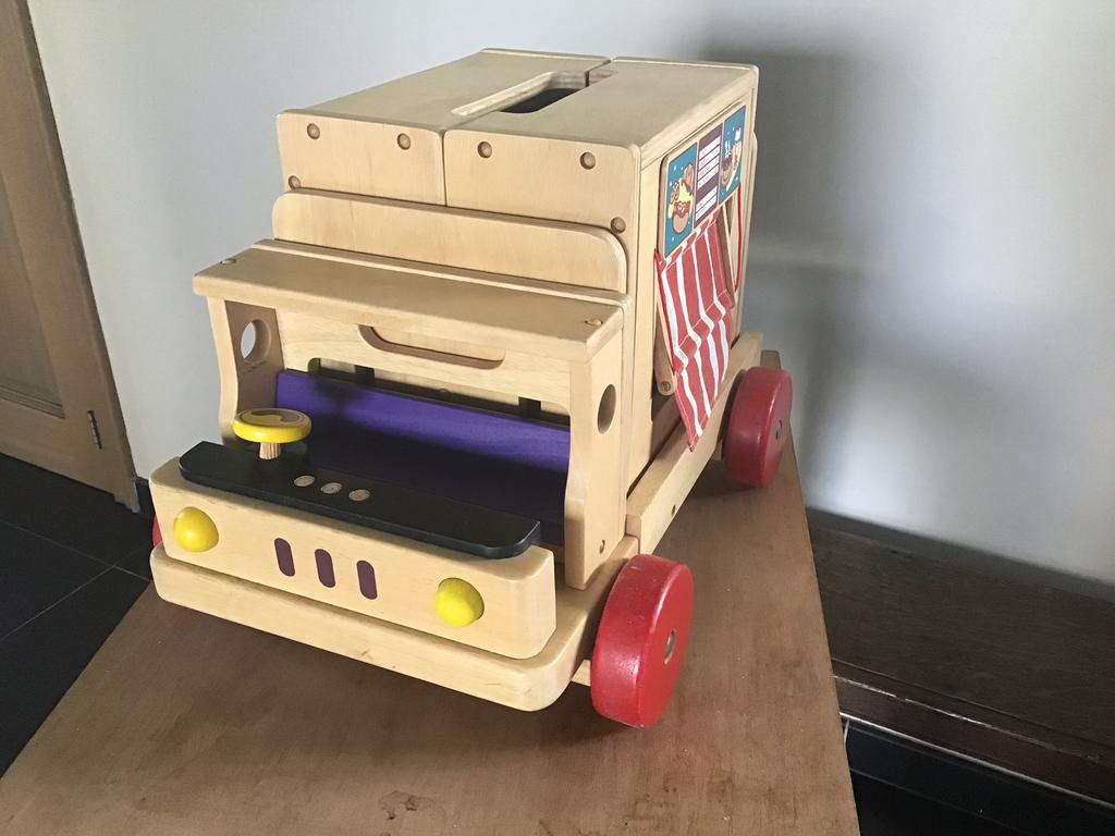 Vintage houten foodtruck., Enlèvement, Utilisé, Meuble ou Kitchenette