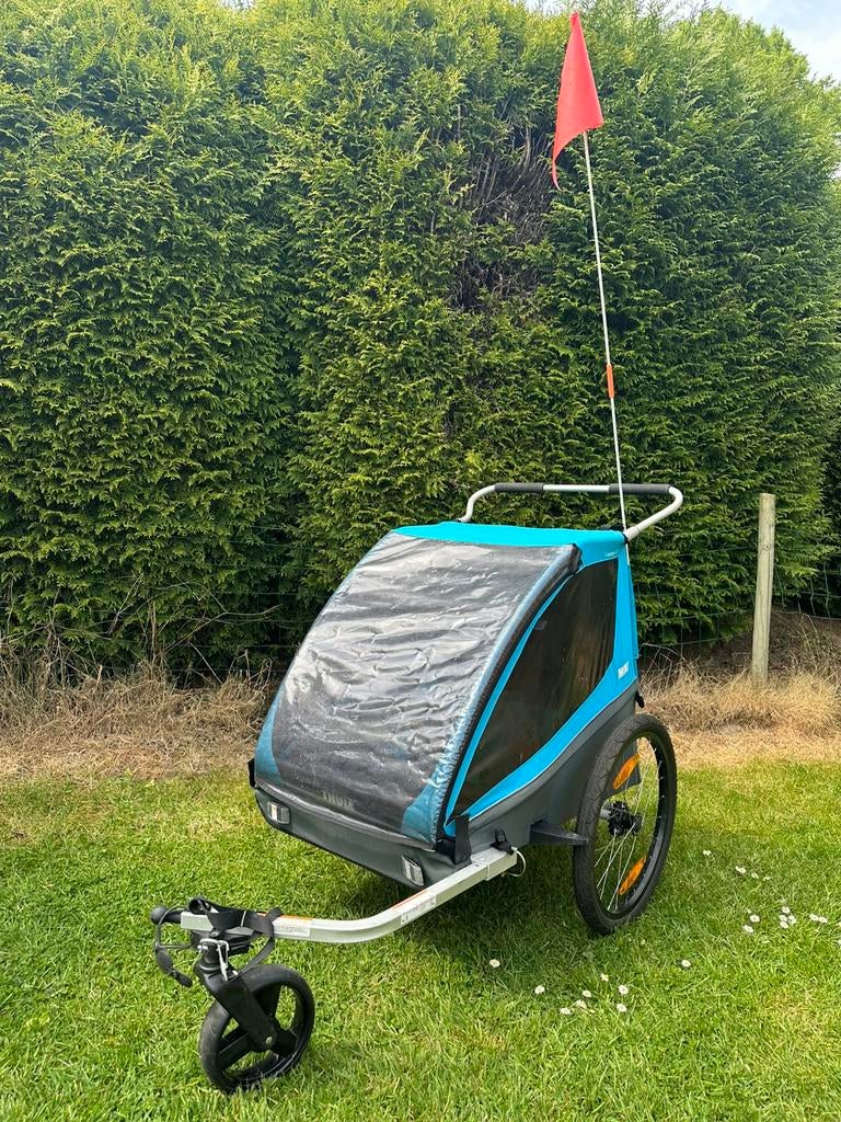 Thule Coaster XT Remorque vélo enfants 2 places, Vélos & Vélomoteurs, Accessoires vélo | Remorques, Pliable, 20 à 40 kg, Enlèvement