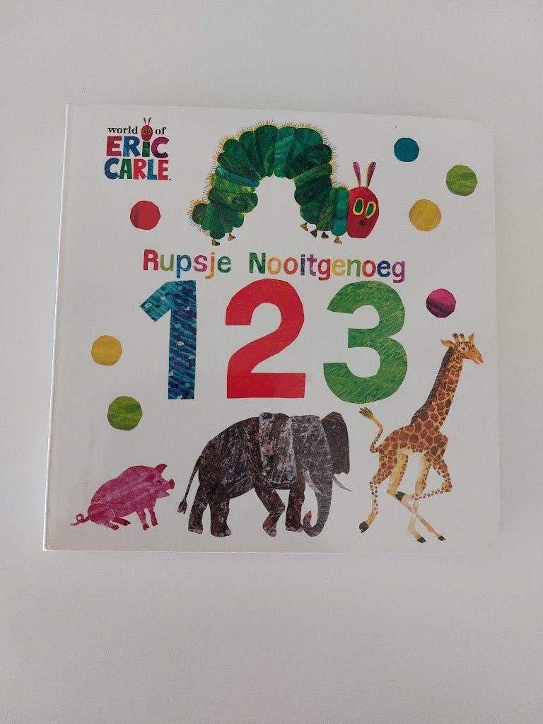 1 2 3 rupsje nooitgenoeg, Eric Carle, Ophalen of Verzenden, Gelezen
