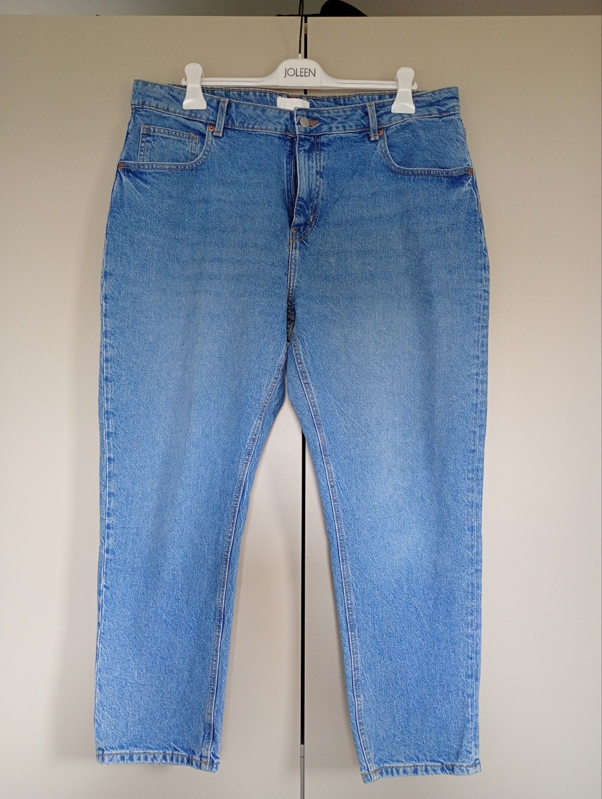 lange Jeans H&M maat: 48, Kleding | Dames, Spijkerbroeken en Jeans, H&M, Blauw, Overige jeansmaten, Nieuw