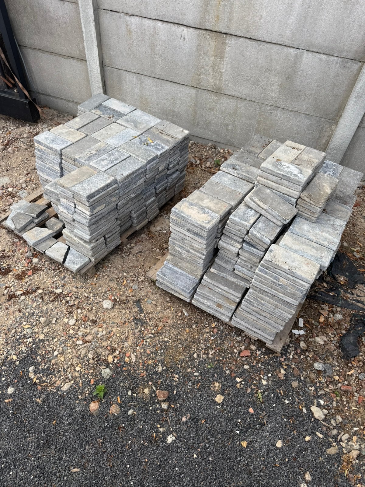 Blauwe steen klinkers, Tuin en Terras, Tegels en Klinkers, Ophalen, Gebruikt, Klinkers, Natuursteen