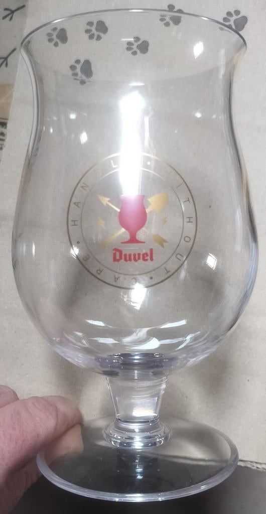 DUVEL tritan glas, HANDLE WITHOUT CARE, onbreekbaar!, Verzamelen, Ophalen of Verzenden, Nieuw, Glas of Glazen, Duvel
