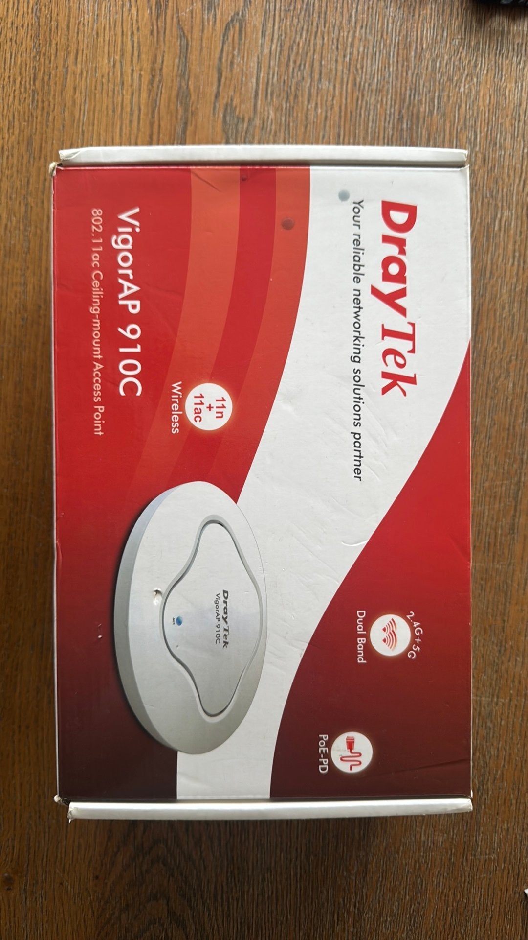 Draytek Accespoint Ap-910C voor plafond, Ophalen of Verzenden, Nieuw
