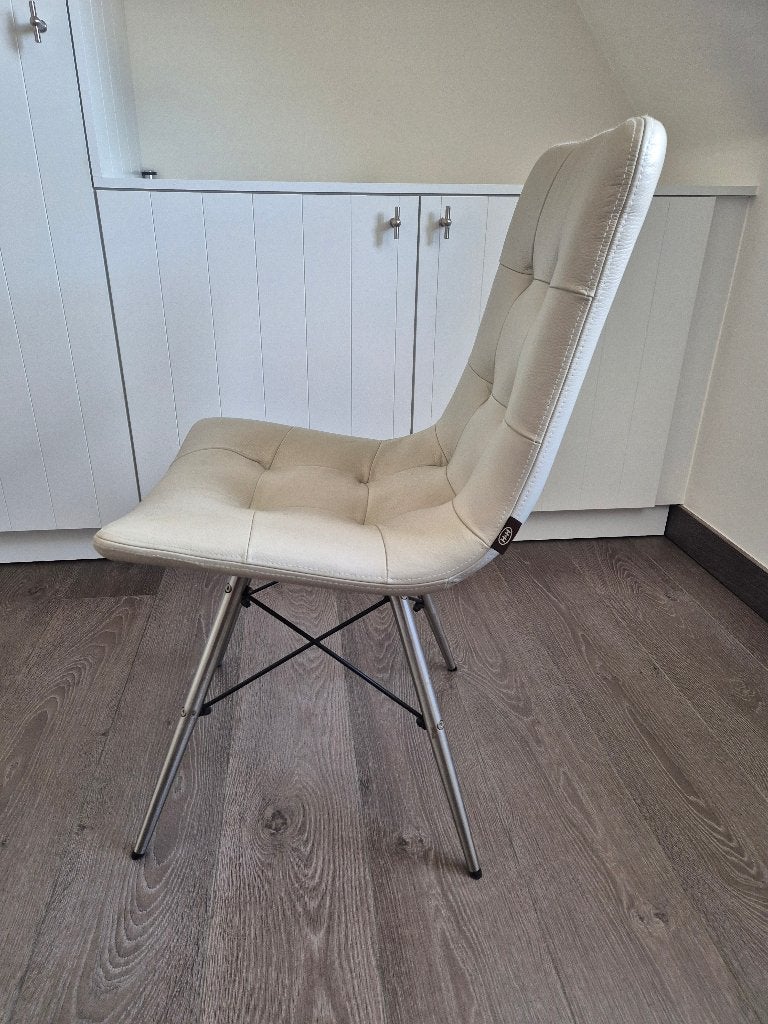 Set van 6 eetkamerstoelen, Huis en Inrichting, Stoelen, Ophalen, Overige kleuren, Zo goed als nieuw, Vijf, Zes of meer stoelen