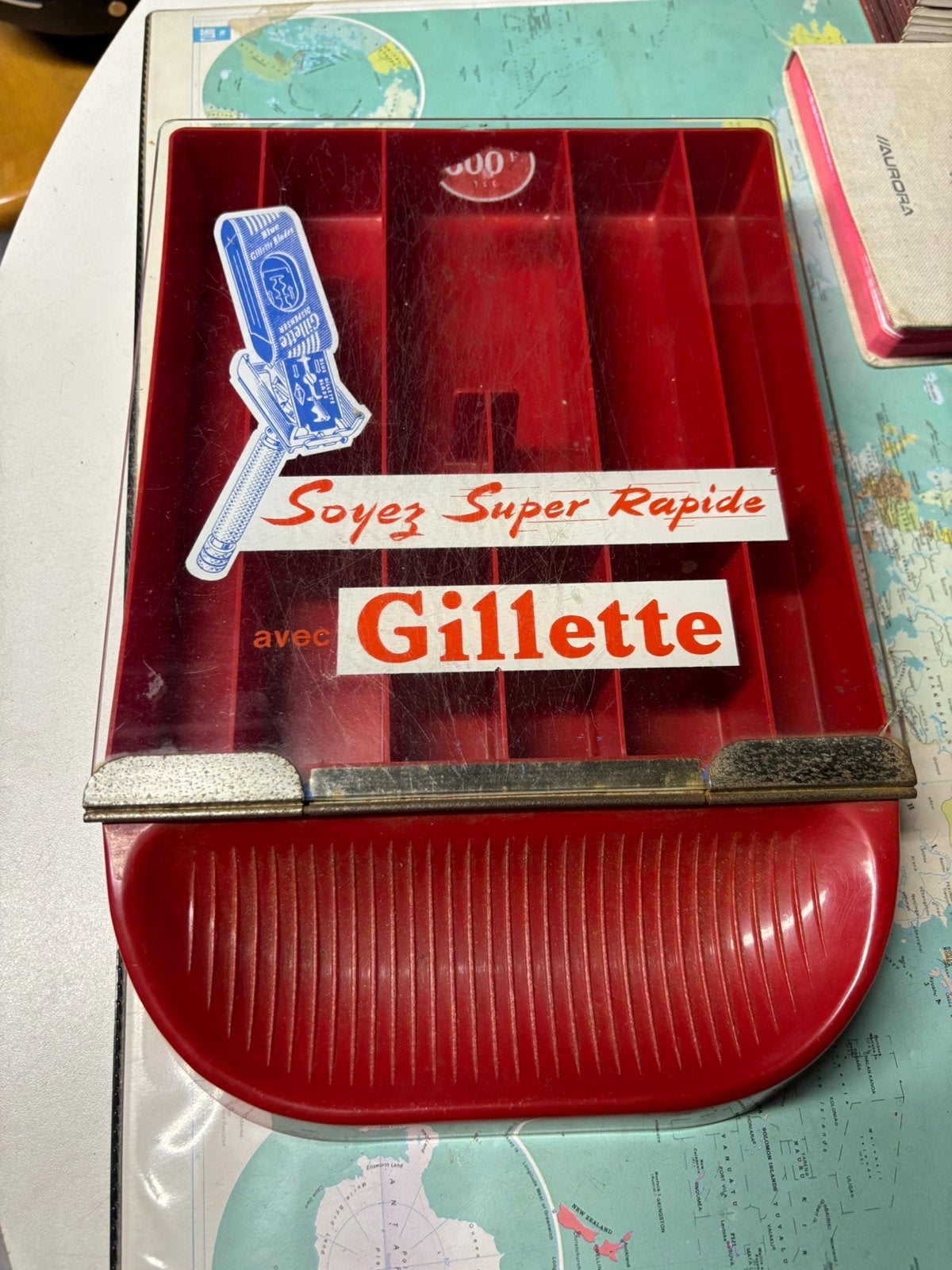 Présentoir à gilettes original pour balance monétaire, Enlèvement ou Envoi, Utilisé