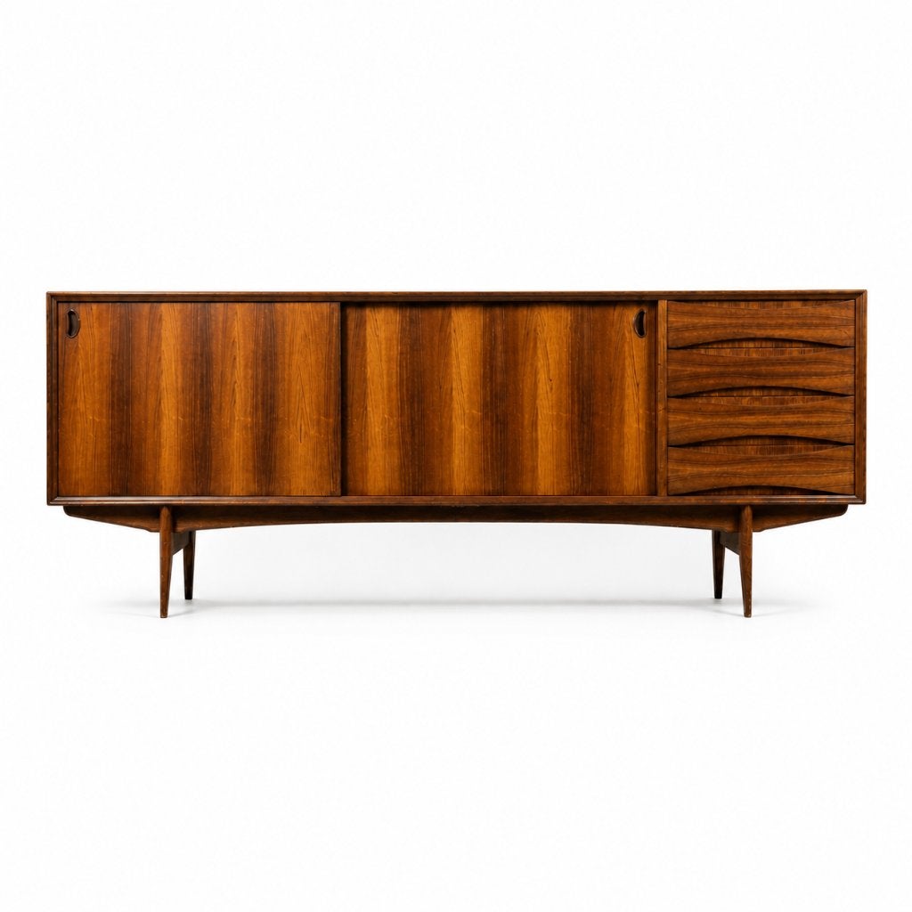 Mid century dressoir - Oswald Vermaercke, Ophalen, Overige houtsoorten, Vintage, Met deur(en)