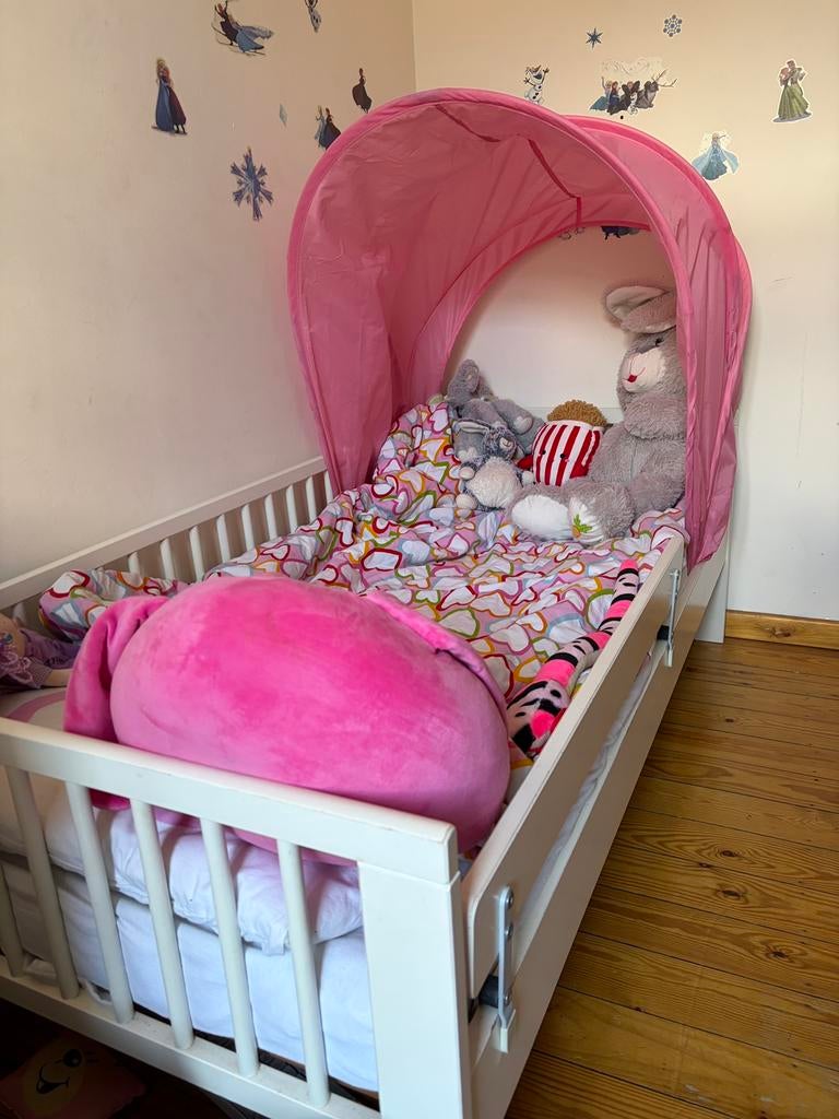 Kinderbed Ikea wit - gratis ophalen, Kinderen en Baby's, Kinderkamer | Bedden, Gebruikt, 160 tot 180 cm, 70 tot 85 cm, Lattenbodem