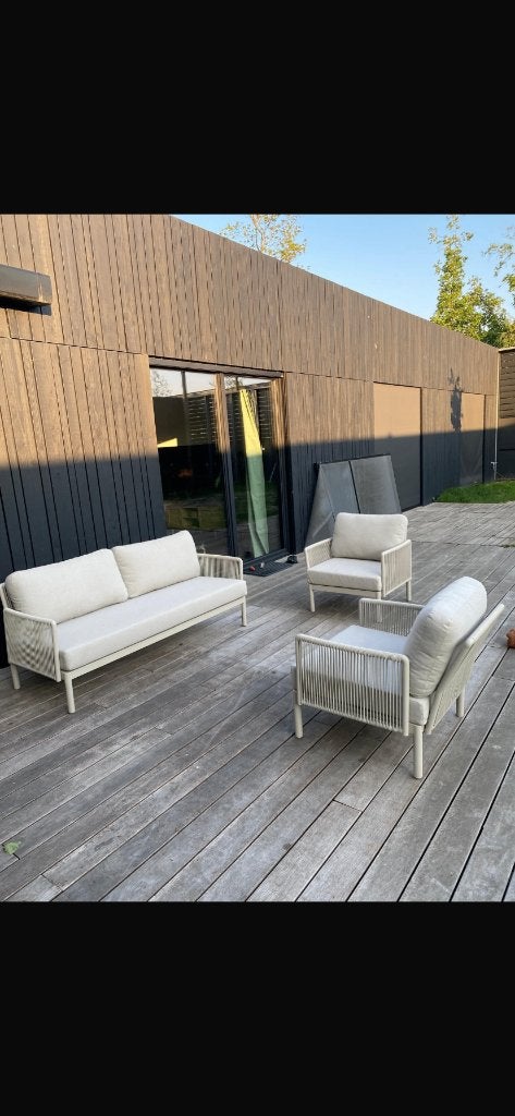 Loungeset NIEUW, Tuin en Terras, Ophalen, 5 zitplaatsen, Loungeset, Bank