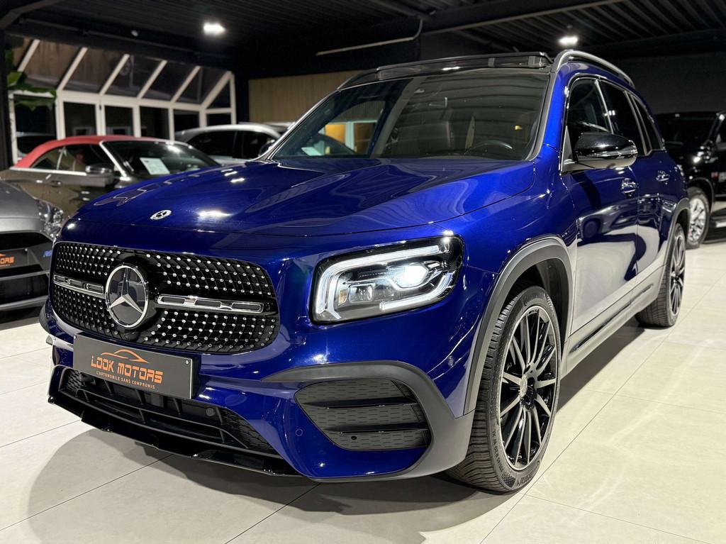 Mercedes-Benz GLB 200 d AUTO PACK AMG 150cv 7 PLACES PANO CU, Auto's, Mercedes-Benz, Lichtsensor, Gebruikt, 4 cilinders, Blauw