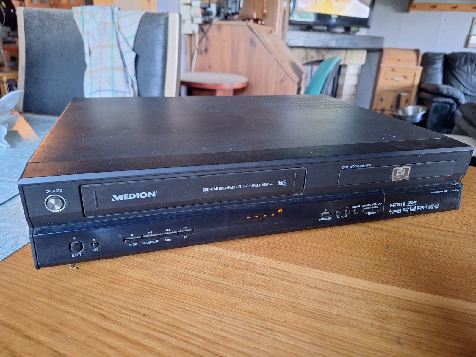 Medion-cassettespeler DVD-schrijver 
zonder afstandsbedienin, Audio, Tv en Foto, DVD spelers, Ophalen