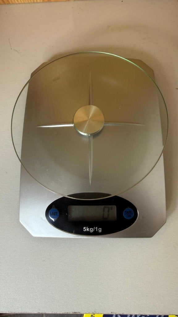 Digitale keukenweegschaal — 5kg / 1g — glazen weegplateau, Elektronische apparatuur, Overige elektronische apparatuur, Zo goed als nieuw