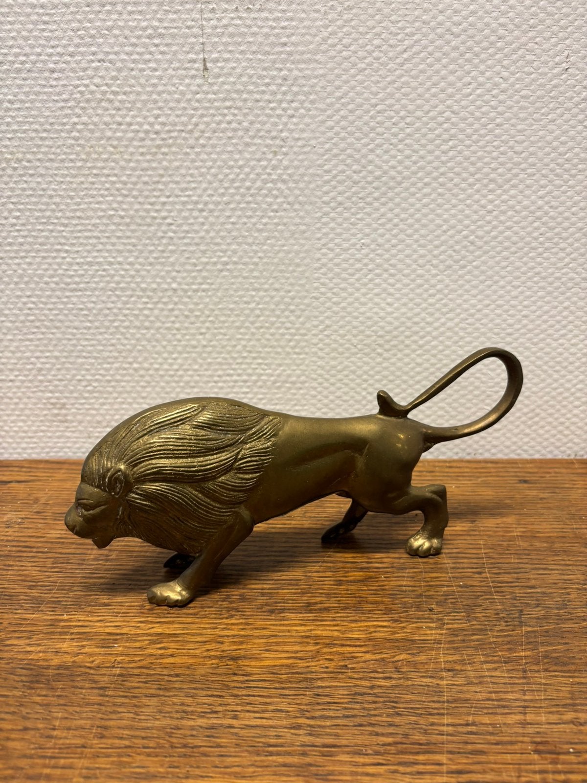 Lion en laiton antique, Enlèvement, Comme neuf