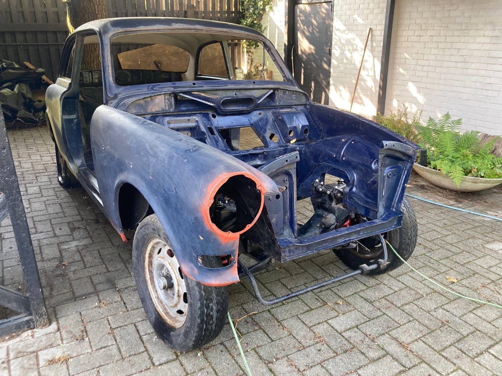 Ontmantelde Volvo Amazon 122S, Auto's, Oldtimers, Particulier, Volvo, Benzine, Coupé, 2 deurs, Handgeschakeld, Blauw, Kunstmatig leder