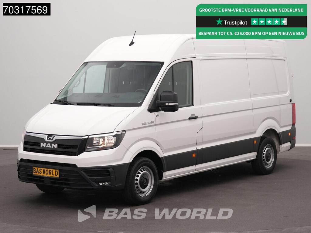 MAN TGE 3.180 Automaat 180PK L3H3 Trekhaak Navi Airco Cruise, Auto's, Bestelwagens en Lichte vracht, Automaat, Stof, Gebruikt
