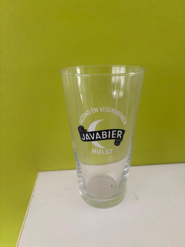 Oud bierglas Java Bier Hulst, Ophalen of Verzenden, Zo goed als nieuw, Glas of Glazen, Overige merken
