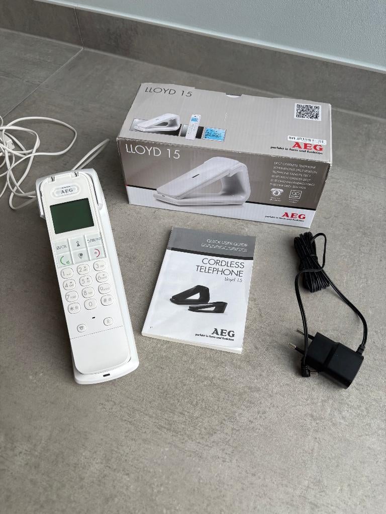 AEG: Draadloos vast telefoontoestel, Telecommunicatie, Ophalen of Verzenden, Nieuw, 1 handset