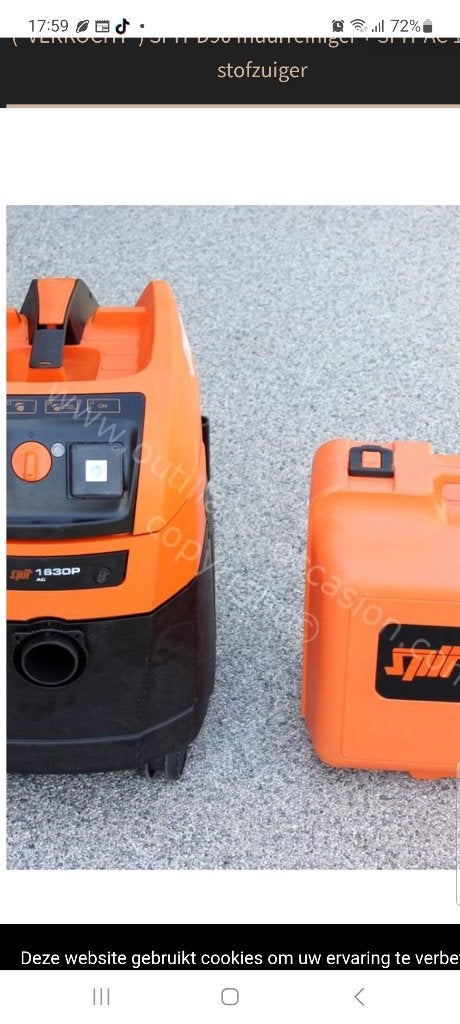 Spit D90 avec aspirateur Spit AC1630 +lames de scie, Bricolage & Construction, Outillage | Scies mécaniques, Comme neuf, Autres types