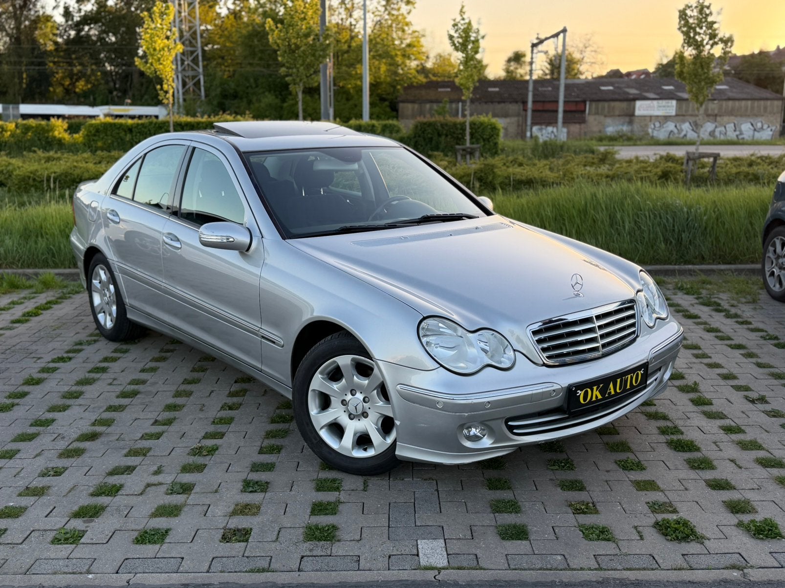 Mercedes C200 Kompressor 88.000Km Garantie 12 Mois, Cuir, Argent ou Gris, Achat, Noir