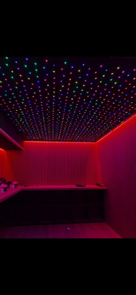 Gekleurde LED Sterrenhemel plafond, Maison & Meubles, Lampes | Spots, Enlèvement, Comme neuf, LED, Dimmable